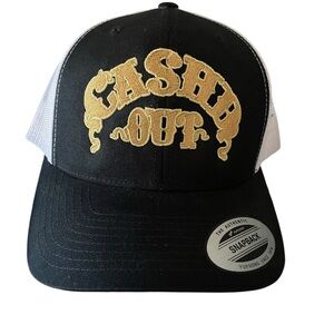 New Johnny Cash Cashd Out Classics Snap back Hat Black Gold Patch Gift